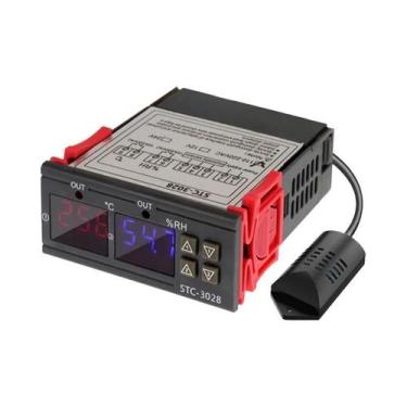Imagem de Termostato Digital Duplo Controle De Temperatura E Umidade AC 220V DC 