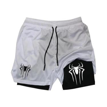 Imagem de Calças Esportivas Masculinas Com Estampa De Aranha, Dupla Camada, Leve