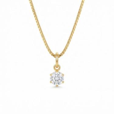 Imagem de Colar Ponto de luz 0.4 cm Banhado a Ouro 18k - Lazzuli Joias