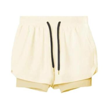 Imagem de Bermuda Esportiva Masculina 2 Em 1 2025 Camada Dupla Respirável Para C