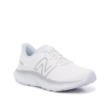 Imagem de New Balance Fresh Foam X Evoz V3 Tênis de corrida feminino, Branco/quartzo cinza/prata metálico, 11 Wide