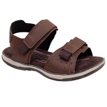 Imagem de Sandalia Infantil Masculina Papete Menino Minipasso Café, Marinho e Preto. (Café, BR, Criança de 4 a 8 anos, Numérico, 27)