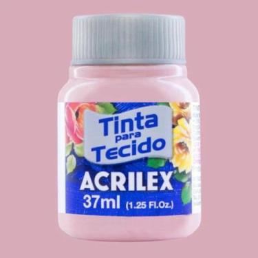 Imagem de Tinta para Tecido Fosca 37ml Acrilex - Cores Quentes - 04140, ROSA BEB