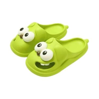 Imagem de Chinelo Feminino Divertido De EVA Com Desenho De Cachorro De Olhos Gra