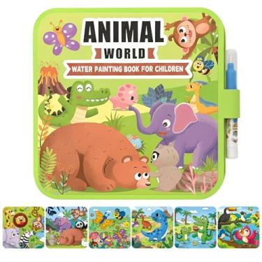 Imagem de Livro de cores de água - Atividades educativas de aprendizagem - Livro de desenho infantil brinquedos de colorir | Para Natal, aniversário, meninos, meninas, escola, sala de aula, viagem, avião