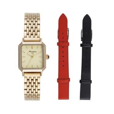 Imagem de Relogio Mondaine Feminino Ref: 32915lpmvde1 1954 Dourado + Pulseiras