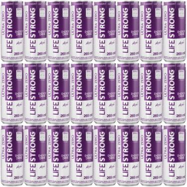Imagem de Energético Life Strong Energy Drink 24 unidades Sabor Açai