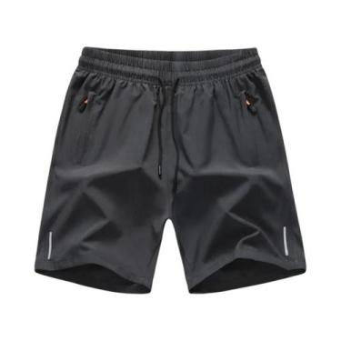 Imagem de Shorts Masculinos Pretos De Secagem Rápida E Respiráveis Para Academia