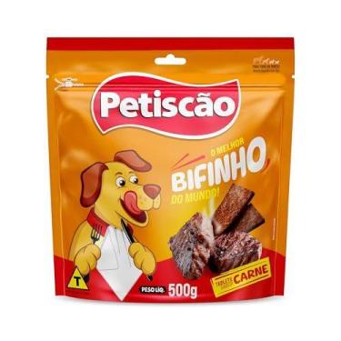 Imagem de Petisco Para Cães, Petiscão, Bifinho de Carne, Palitos, 500 Gramas