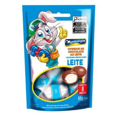 Imagem de Ovinhos de Chocolate ao Leite Montevérgine com Recheio Sabor Leite 85g