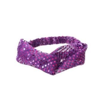 Imagem de Turbante Bandana Tiara Headband Faixa Para Cabelo Paete - MC Presentes