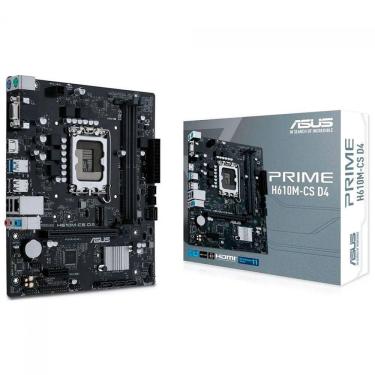 Imagem de Placa Mãe Asus Prime H610m-cs D4, Lga1700, Ddr4, Slot M.2, Nvme, Hdmi, Micro-atx - 90mb1b60-c1bay0