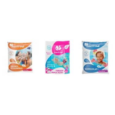 Imagem de Kit básico decantação Montreal Barrilha Sulfato de Alumínio e Pastilha