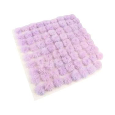 Imagem de Bolas De Pompom De Pele De Mink 25mm 30mm 40mm Para Costurar Em Chavei