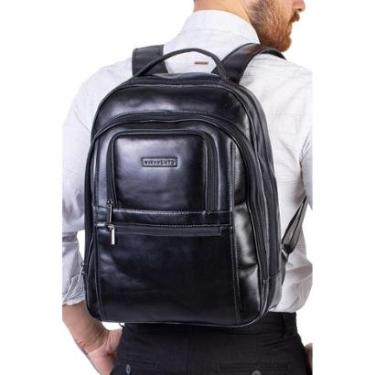 Imagem de Mochila executiva de couro italiano Office - Café-Masculino
