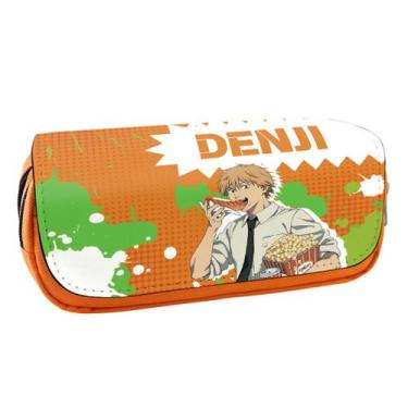 Imagem de Estojo de lápis, motosserras de anime de dupla camada para crianças - 