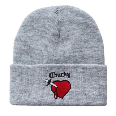Imagem de Chapéu de malha Chucky Embroidered Anime Winter Beanie unissex - Yiwei