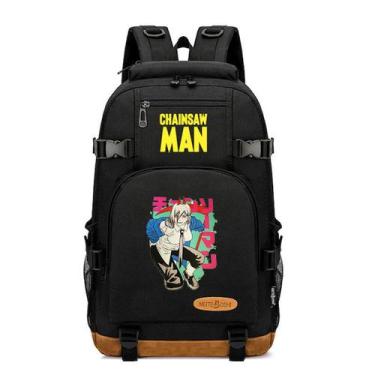 Imagem de Mochila Cartoon Kids School Chainsaws Mans Powers Anime - Yiweisai