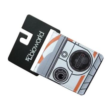 Imagem de Carteira: Bolsa para moedas, couro, carteira curta dobrável BB8 Anime 