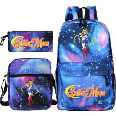 Imagem de Conjunto de mochilas escolares Sailers Moons Tsukino Usagi 3 unidades 