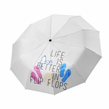 Imagem de Guarda-chuva portátil à prova de vento, dobrável, leve, Snoopys Anime 