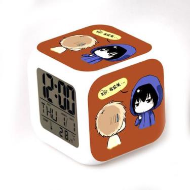 Imagem de Alarm Clock Times Raiders de 7 cores com mudança de LED com termômetro