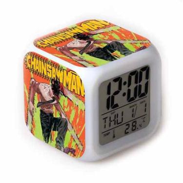 Imagem de Despertador Square LED Digital Motosserras Mans para crianças - yiweis