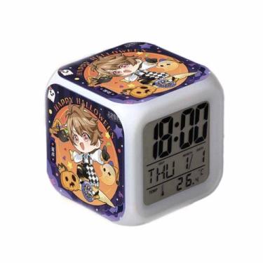 Imagem de Despertador digital LED Tearsosf Themis Square 8x8x8cm - yiweisai