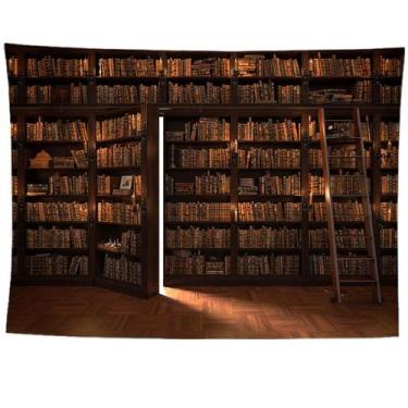 Imagem de Tapeçaria, estante de parede, biblioteca, 150x130cm, microtecido - yiw