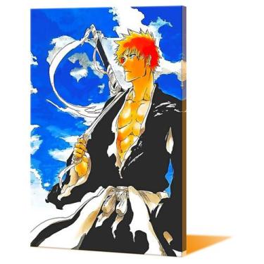 Imagem de Pintura de parede em tela Bleachs Kurosakis Ichigos Anime - yiweisai