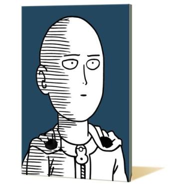 Imagem de Pintura de parede em tela One Punch Man Saitama Anime 40x60cm - yiweis