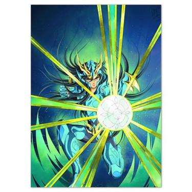 Imagem de Pôster de pintura de parede em tela Saints Seiyas Shiryus Anime - yiwe