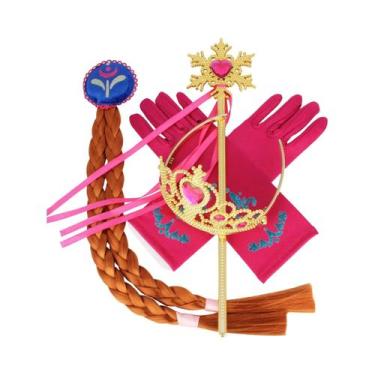 Imagem de Coroa De Cabelo Sintético Da Princesa Elsa Anna Do Frozen 2, Acessório