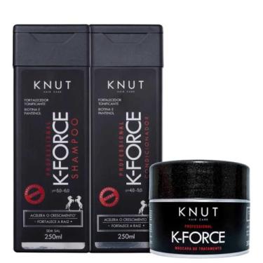 Imagem de Kit Shampoo Condicionador e Máscara Knut K-Force Biotina