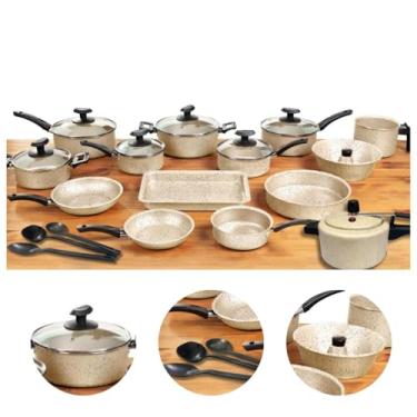 Imagem de Conjunto Jogo de Panelas 17 Peças Antiaderentes com Panela de Pressão