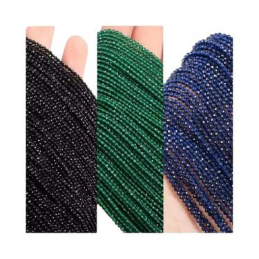Imagem de Contas De Espinela De Pedra Natural Multicoloridas 3 Peças 23mm Soltas