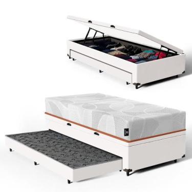 Imagem de Cama Box Baú com Colchão de Espuma D33 Enrolado Sonno Full - Umaflex +