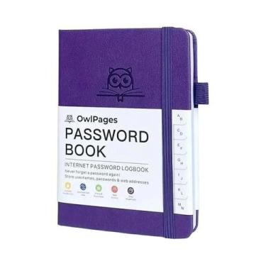 Imagem de Caderno De Senhas Em Capa Dura De Tamanho Pocket Com Divisórias Alfabé