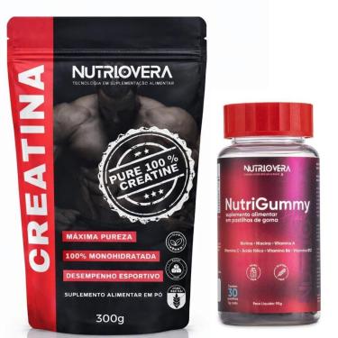 Imagem de Kit Creatina 300g + NutriGummy Hair Cabelo Pele & Unhas-Unissex