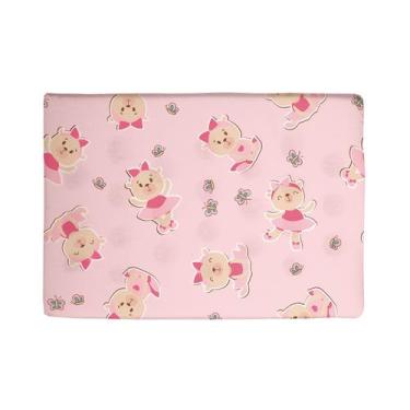 Imagem de Travesseiro Antissufocante para Bebê 32cmx22cmx03cm Bublim, Ursa Baila
