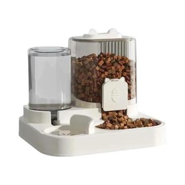 Imagem de Fonte Automática De Água E Comida Para Cães E Gatos Com Grande Capacid