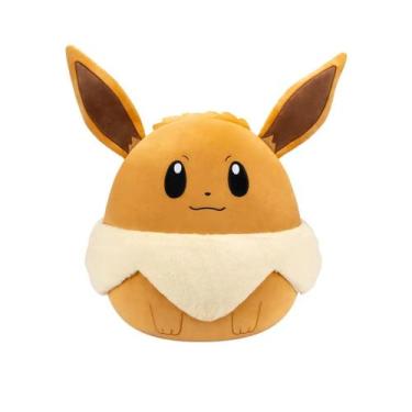 Imagem de Pelúcia Pokémon Eevee Squishmallows Sunny Original 30cm  Fofa e Licenc