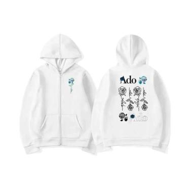 Imagem de Hoodies Com Zíper Em Fleece Harajuku Y2K Para Homens E Mulheres, Estam