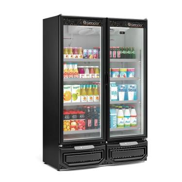 Imagem de Refrigerador Gelopar Expositor Degelo Manual Ar Forçado 957 Litros LED GCVR 950 Preto 220V