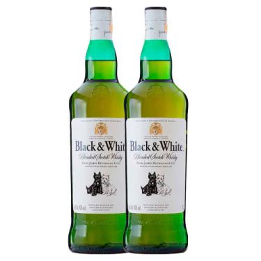 Imagem de Whisky Black e White 1L 2 Unidades