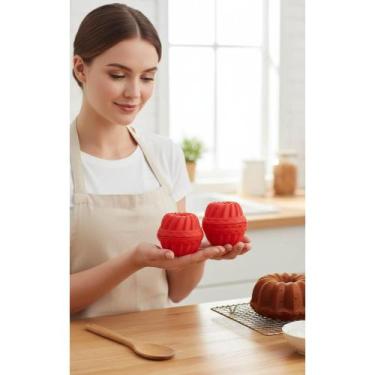 Imagem de 12 Forminhas Silicone Mini Bolo Pudim Torta Cupcake Flexível - Congrat