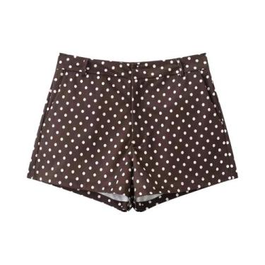 Imagem de Conjunto Vintage Feminino Com Estampa De Poá, Jaqueta De Manga Longa C