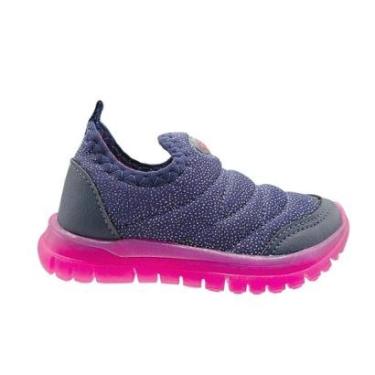 Imagem de Tênis Infantil Meninas Calce Fácil Glitter Brilho Via Vip-Feminino