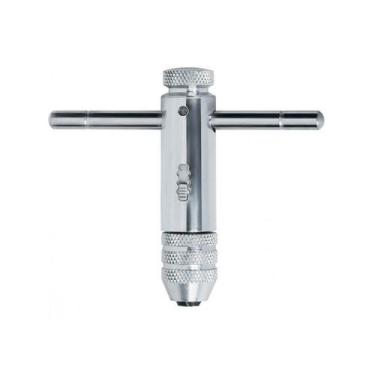 Imagem de Vira macho tipo t, m3-m8, com catraca, cromado, 1pc mtx