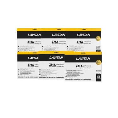 Imagem de Kit 6 Suplemento Lavitan ZMA Performance 30 Comp Cimed